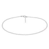Collier en argent et Quartz rose