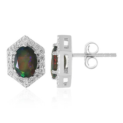 Boucles d'oreilles en argent et Opale Mezezo