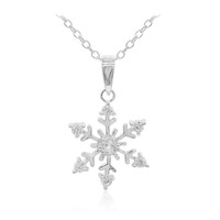 Collier en argent et Topaze blanche