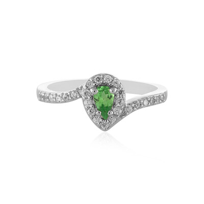Bague en argent et Grenat Tsavorite
