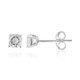 Boucles d'oreilles en argent et Topaze blanche