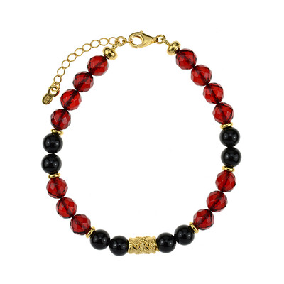 Bracelet en argent et Ambre rouge de Colombie (dagen)
