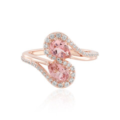 Bague en argent et Tourmaline rose