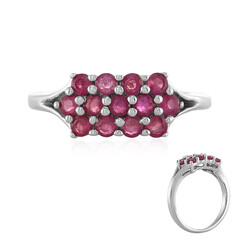 Bague en argent et Rubis de Madagascar