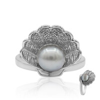 Bague en argent et Perle de culture d'eau douce