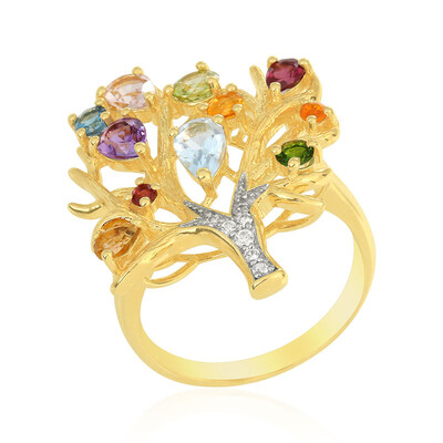 Bague en argent et Topaze bleu ciel