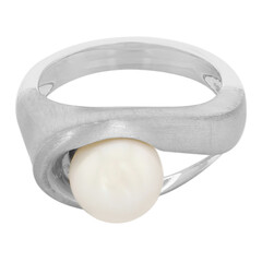 Bague en argent et Perle d'Akoya