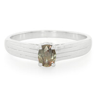 Bague en argent et Saphir à couleur changeante non chauffé