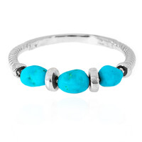 Bague en argent et Turquoise Sleeping Beauty (Anne Bever)
