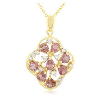 Collier en or et Saphir Padparadscha non chauffé (AMAYANI)