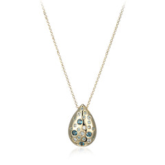 Collier en argent et Topaze bleu de Londres (Adela Silber)
