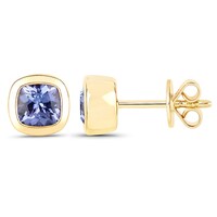 Boucles d'oreilles en argent et Tanzanite