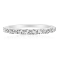 Bague en argent et Topaze blanche