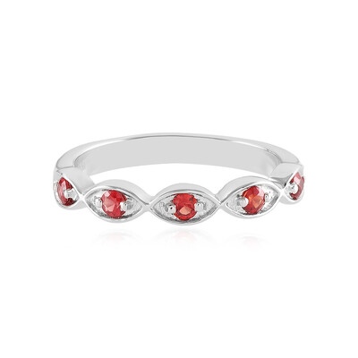 Bague en argent et Rubis de Tanzanie