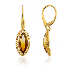 Boucles d'oreilles en argent et Ambre baltique