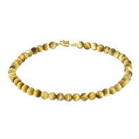 Collier en argent et Œil de Tigre