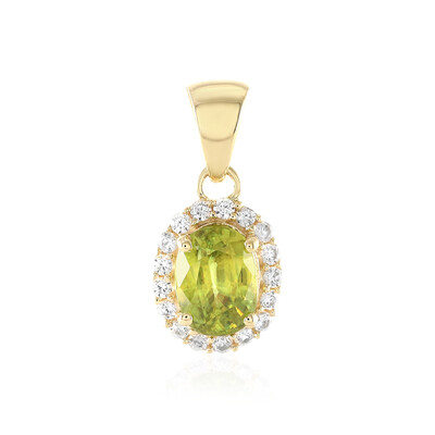 Pendentif en or et Sphène