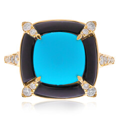 Bague en or et Turquoise Sleeping Beauty (CIRARI)