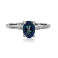 Bague en argent et Topaze Neptune