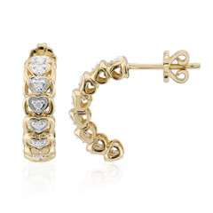 Boucles d'oreilles en or et Diamant SI1 (G)