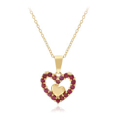 Collier en argent et Rubis