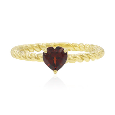 Bague en argent et Grenat du Mozambique