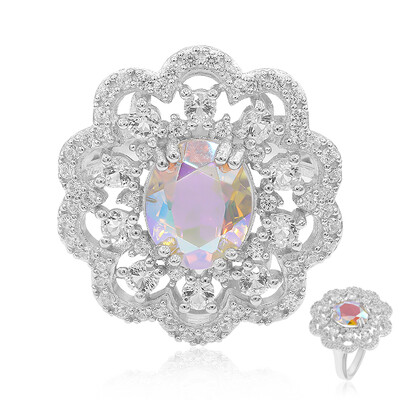 Bague en argent et Quartz Rayon de Lune