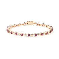 Bracelet en argent et Grenat Rhodolite