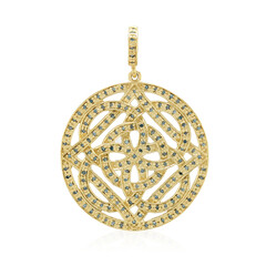 Pendentif en argent et Diamant fantaisie