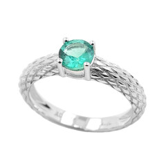 Bague en or et Emeraude de Muzo (de Melo)
