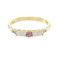 Bague en argent et Saphir Padparadscha