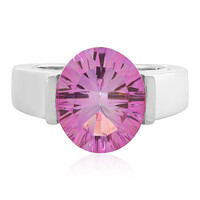 Bague en argent et Topaze jubilaire