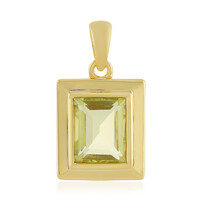 Pendentif en argent et Quartz citron