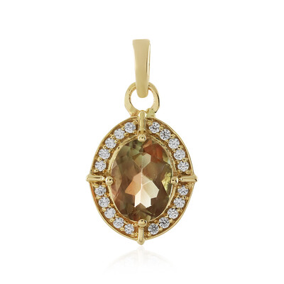 Pendentif en or et Pierre du Soleil de l’Orégon
