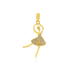 Pendentif en argent et Topaze blanche