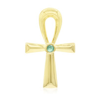 Pendentif en argent et Emeraude de Zambie