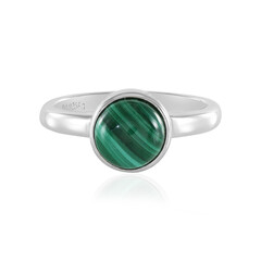 Bague en argent et Malachite