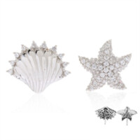 Boucles d'oreilles en argent et Zircon (Dallas Prince Designs)