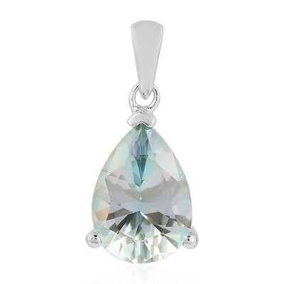 Pendentif en argent et Quartz lac de montagne