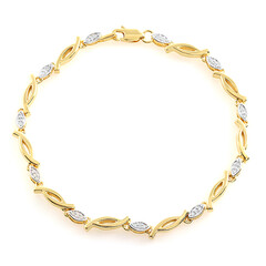 Bracelet en argent et Diamant I2 (J)