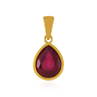 Pendentif en argent et Rubis de Madagascar