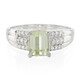 Bague en argent et Kunzite jaune canari