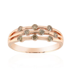 Bague en or et Diamant rose de France SI1 d'Argyle 