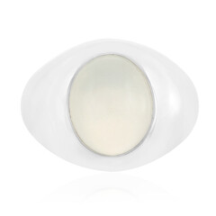 Bague en argent et Pierre de Lune blanche