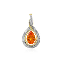 Pendentif en or et Grenat Spessartite