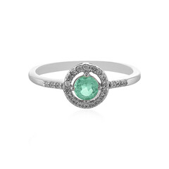 Bague en argent et Emeraude de Russie