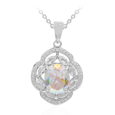 Collier en argent et Topaze Rayon de Lune