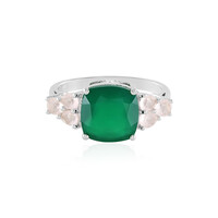 Bague en argent et Onyx vert