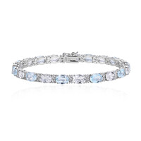 Bracelet en argent et Topaze bleu ciel
