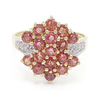 Bague en or et Saphir Padparadscha non chauffé (AMAYANI)